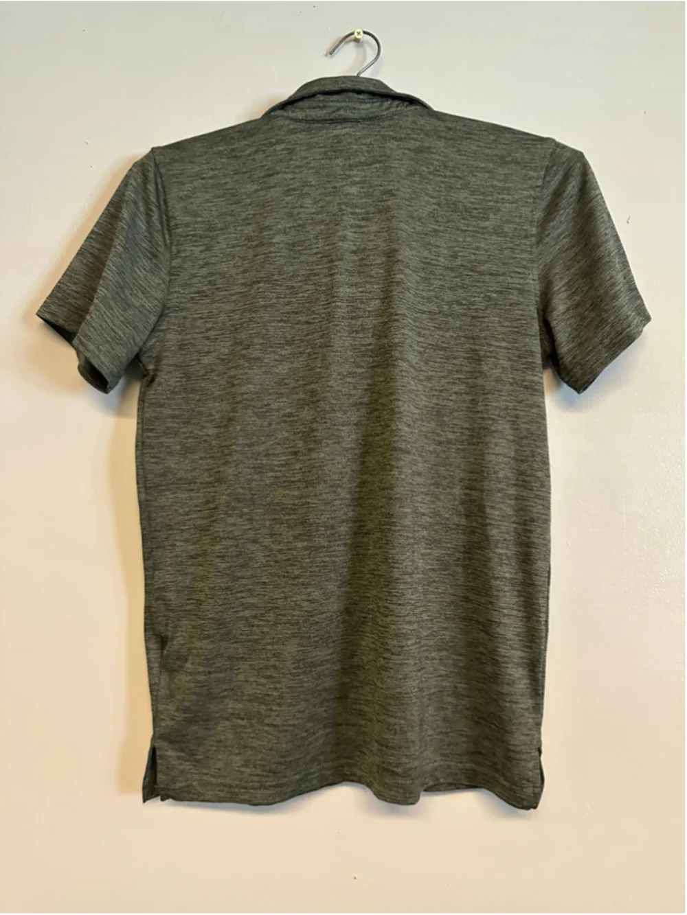 Boys Puma Polo Shirt Medium Size 10 Green Heathered Short Sleeve